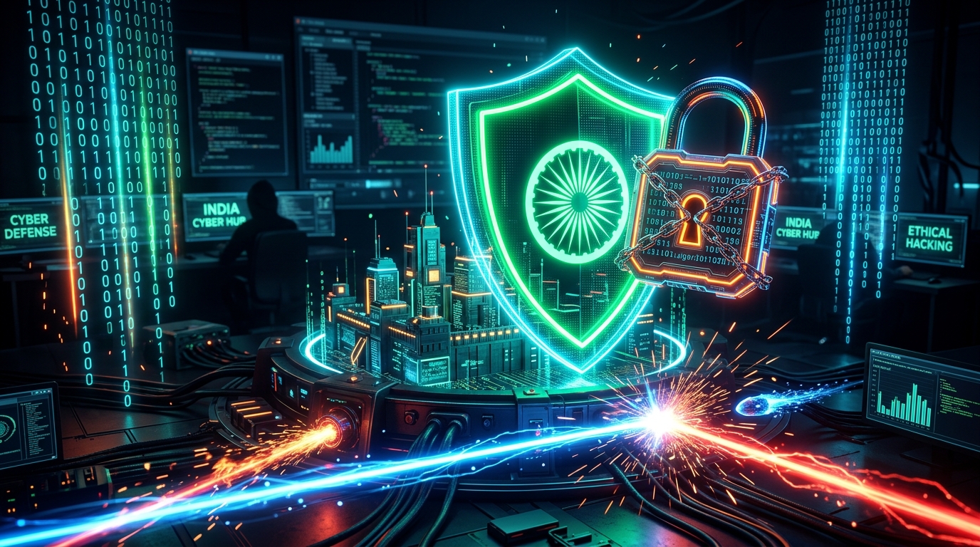 Cyber security ethical hacker workstation and network defense shield
